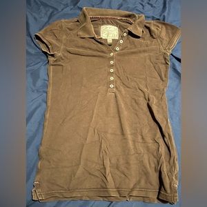 Brown American Eagle vintage collar shirt
